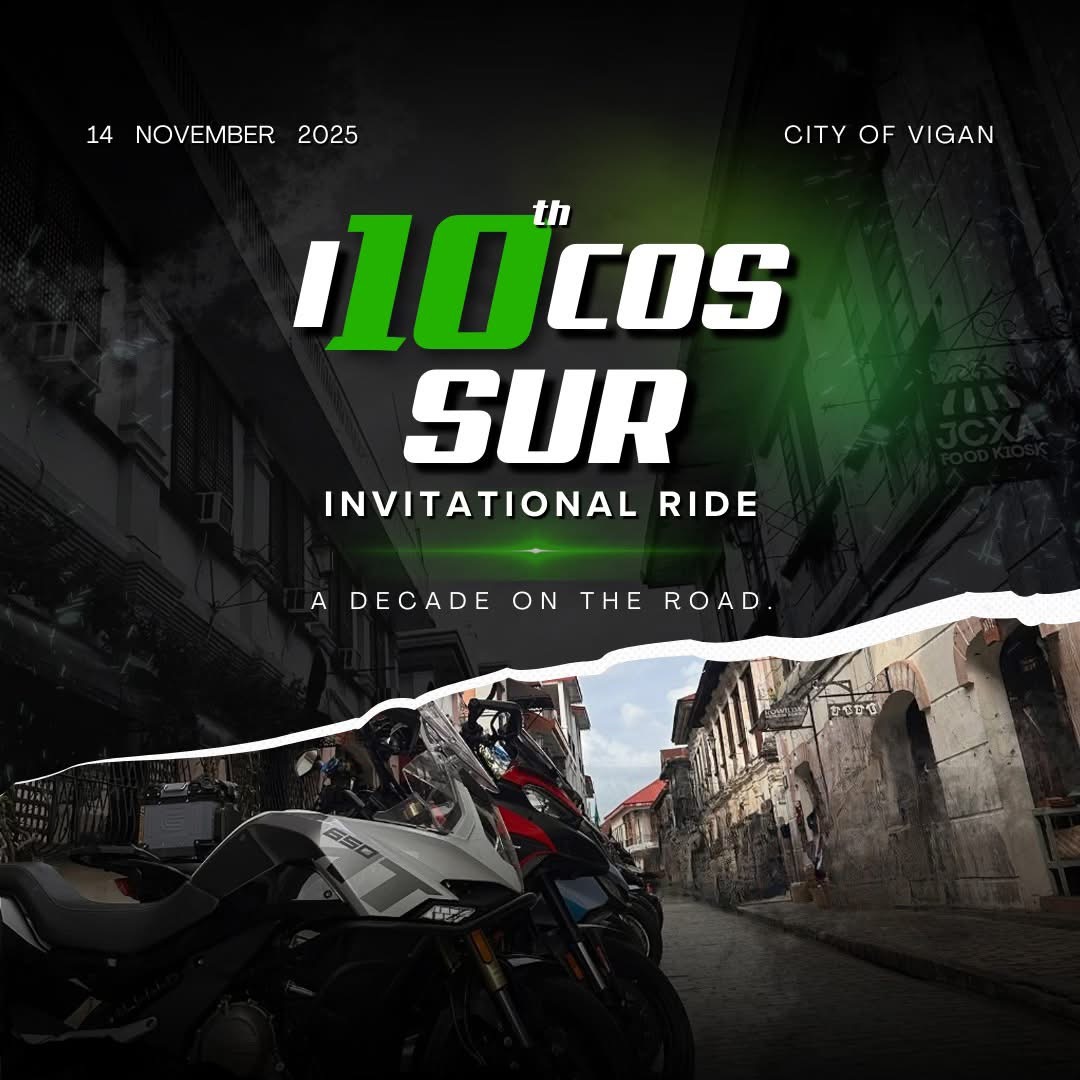 who is planning to join the 10th Ilocos Sur Invitational Ride? (November 14 Friday)